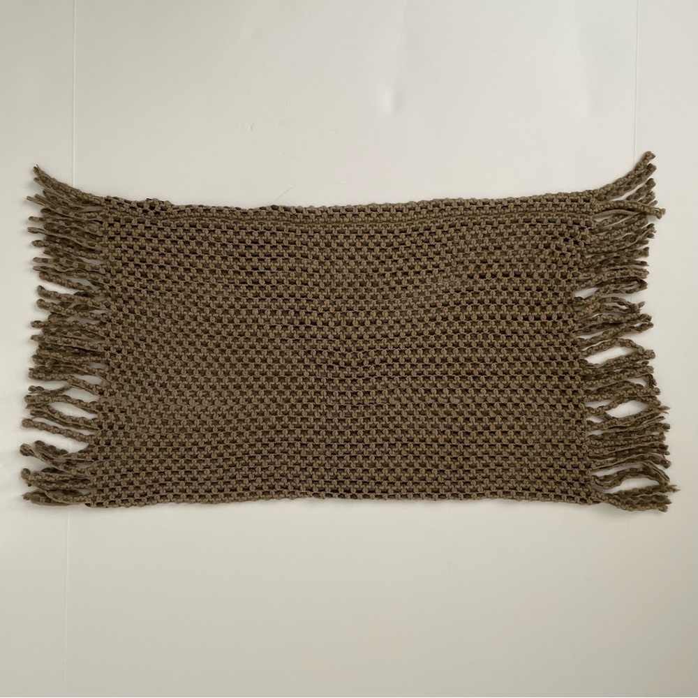 Green Infinity Knit Scarf - Picture 2 of 3
